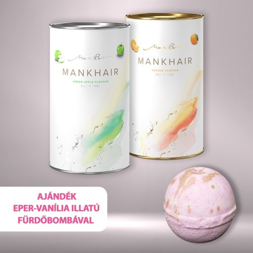 MANKHAIR DUO - zöldalma - narancs + ajándék fürdőbomba