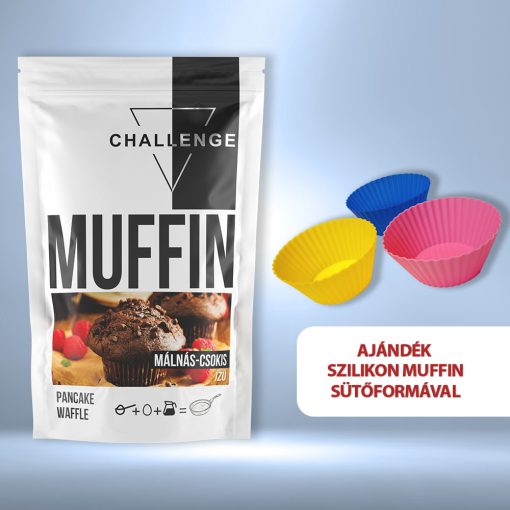 Challenge Muffin - Málnás-csokis + ajándék muffin sütőforma