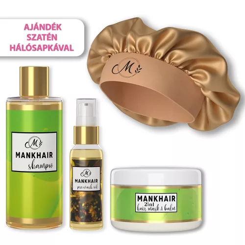 MANKHAIR hajápolás csomag + ajándék szatén hálósapka