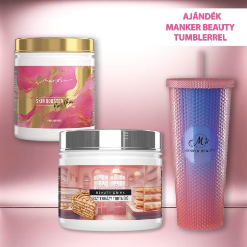 Beauty csomag ajándék rózsaszín-kék Tumblerrel alap