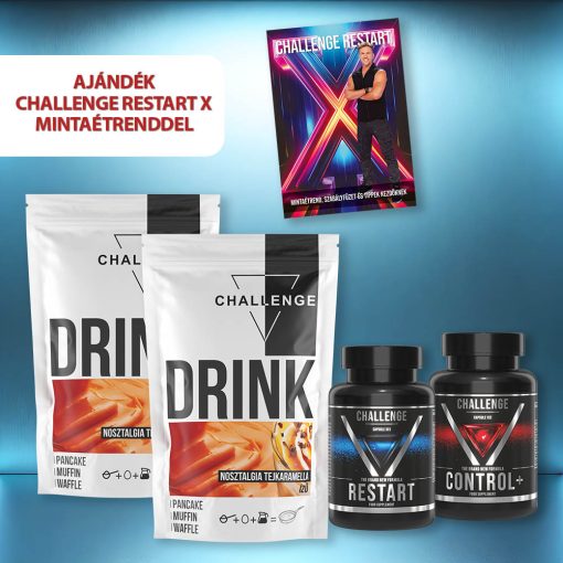 Dupla karamella Challenge Restart+ csomag ajándék Restart X mintaétrenddel