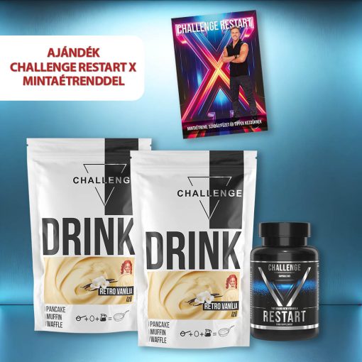 Dupla vanília Challenge Restart kezdőcsomag ajándék Restart X mintaétrenddel