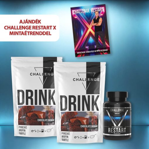 Dupla csoki Challenge Restart kezdőcsomag ajándék Restart X mintaétrenddel