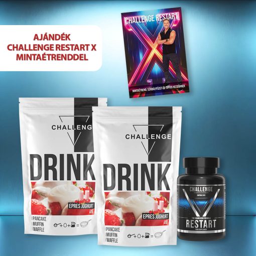 Dupla eper Challenge Restart kezdőcsomag ajándék Restart X mintaétrenddel