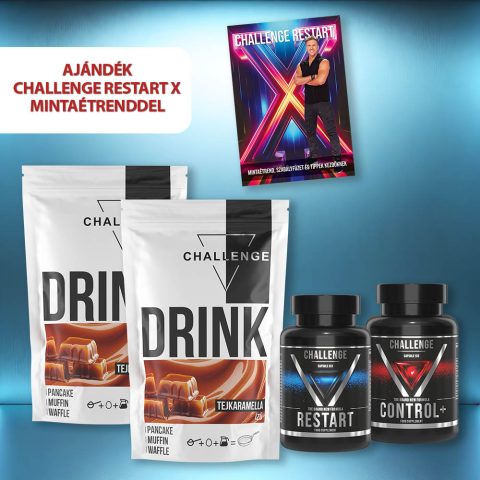   Dupla karamella Challenge Restart+ csomag ajándék Restart X mintaétrenddel