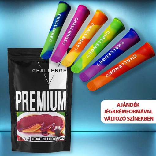 Challenge Premium - Meggyes kollagén öntetpor + ajándék 1 db jégkrémforma