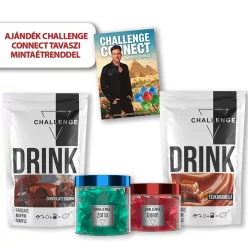   Challenge Pro csoki-karamella csomag ajándék Connect tavaszi mintaétrenddel