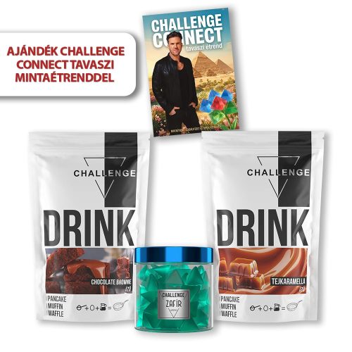 Challenge Start csoki-karamella kezdőcsomag ajándék Connect tavaszi mintaétrenddel